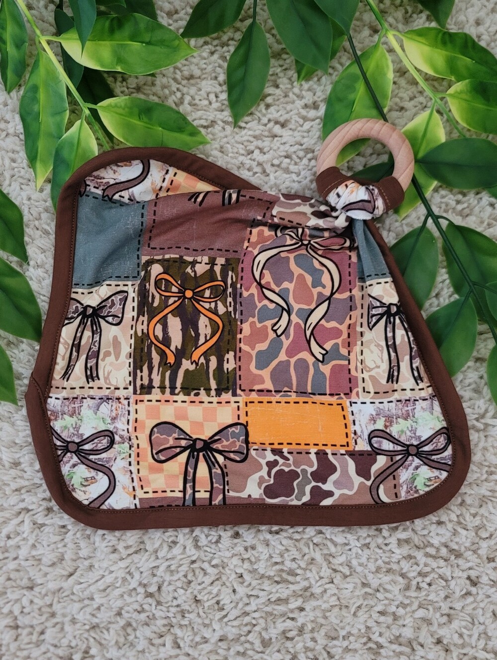 Baby Girl Country Bows Lovey
